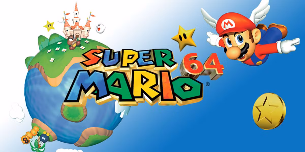 7. Super Mario 64 (1996) – Định hình platform 3D, thiết lập tiêu chuẩn camera và điều khiển bằng cần analog. (Ảnh: Nintendo)
