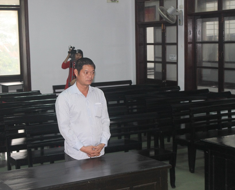 Đối tượng Hoàng Tuấn Hải tại phiên xét xử hồi tháng 1/2018.