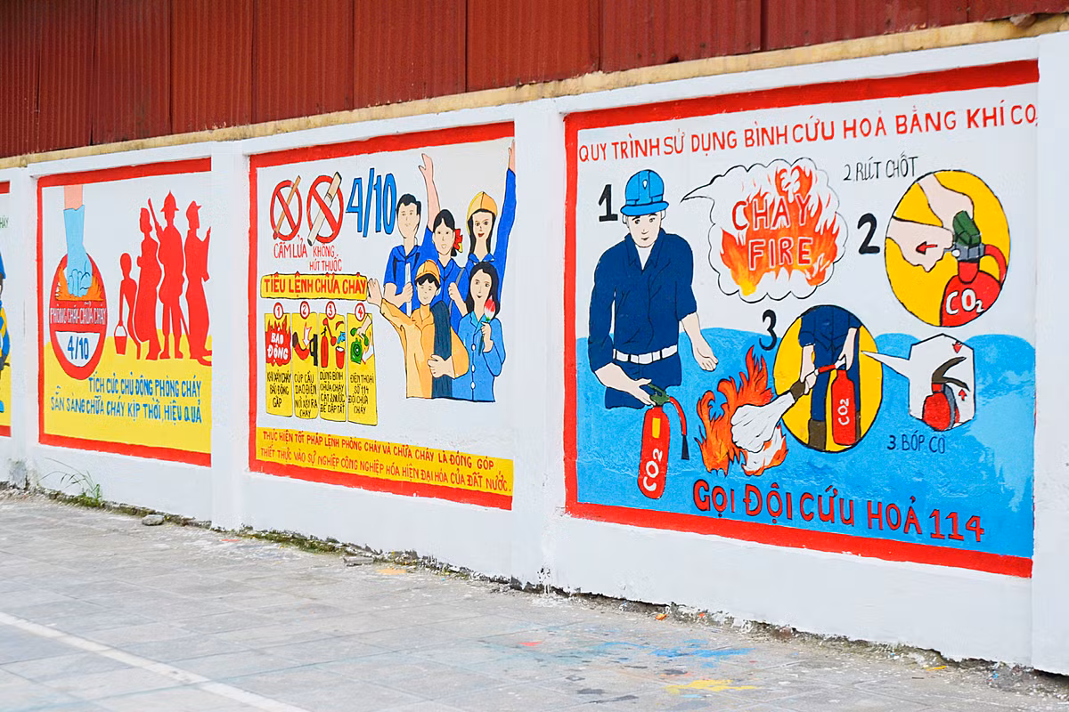 Hay các hoạt động về PCCC.