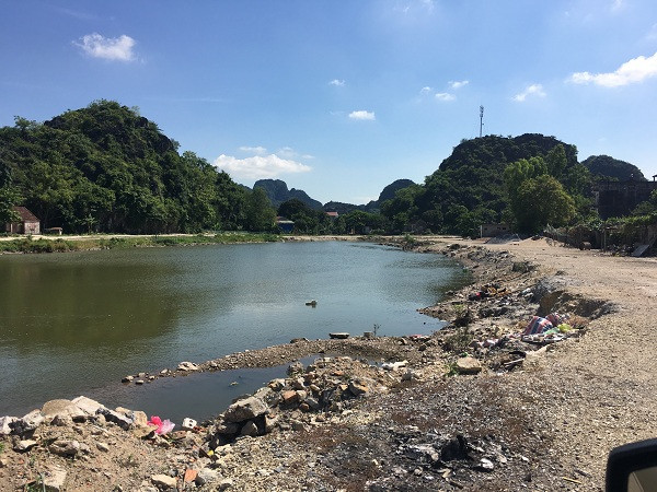 Dự án nạo vét, xây kè, bảo tồn cảnh quan sông Sào Khê. Ảnh: TN&MT.