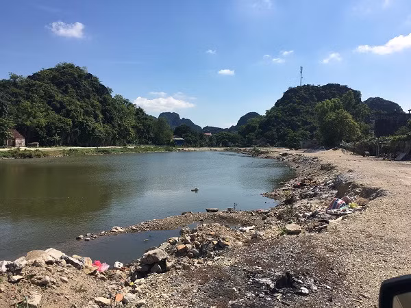 Dự án nạo vét, xây kè, bảo tồn cảnh quan sông Sào Khê. Ảnh: TN&MT.