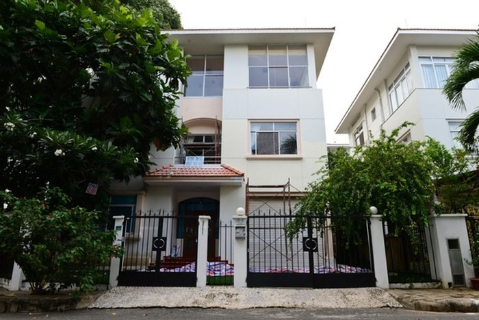 Căn biệt thự thứ 2 tại khu đô thị Mỹ Kim 2, Phú Mỹ Hưng, quận 7 là nơi ông trùm ma túy Hoàng Béo thường xuyên qua lại. Ảnh: GĐVN.