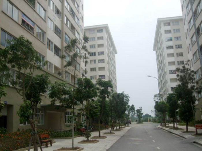 Dự án nhà thu nhập thấp tại Khu đô thị Đặng Xá (Gia Lâm) do Tổng Công ty Viglacera làm chủ đầu tư. Ảnh: LĐTĐ.