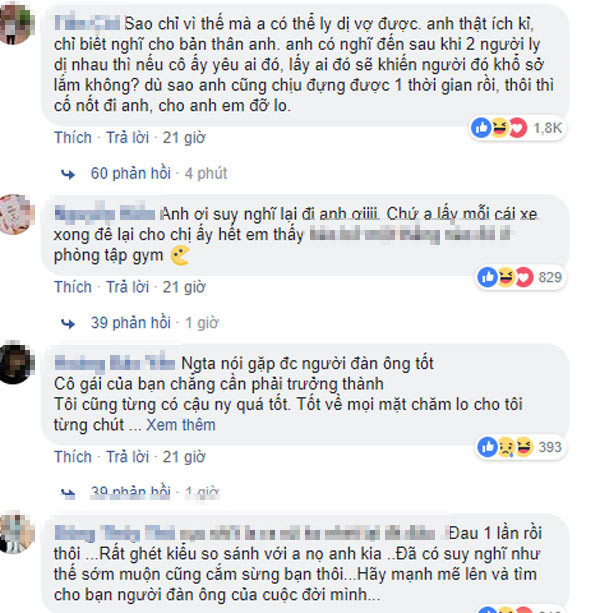 Bình luận của cư dân mạng trước câu chuyện trên. Ảnh chụp màn hình