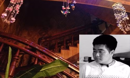 Trùm ma túy Tàng Keangnam xây dựng hàng loạt cao ốc đồ sộ vào bậc nhất ở Sơn La. Trong đó, nổi bật nhất là tòa nhà 7 tầng ở ngay mặt Quốc lộ 6. Căn nhà là niềm tự hào của Tráng A Tàng. Tàng luôn coi đó là tòa nhà Keangnam của cao nguyên Mộc Châu. Ảnh: Gia đình &amp; xã hội.