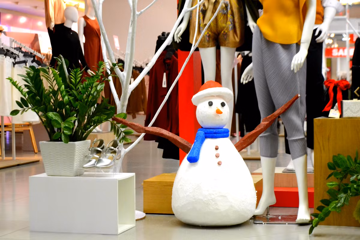 Tượng người tuyết truyền thống.