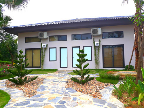 Nhà mẫu dự án Kai Resort Hòa Bình. Ảnh: Hồng Liên