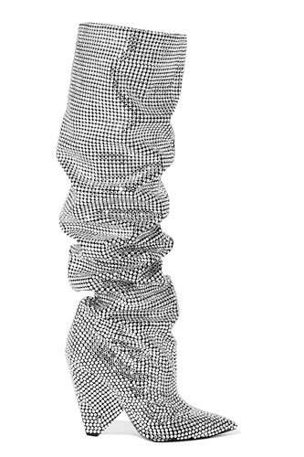 Đôi bốt hiệu Saint Laurent đính kim cương trị giá 6.855 bảng Anh là món quà Giáng sinh xa xỉ cho nhiều người lựa chọn.