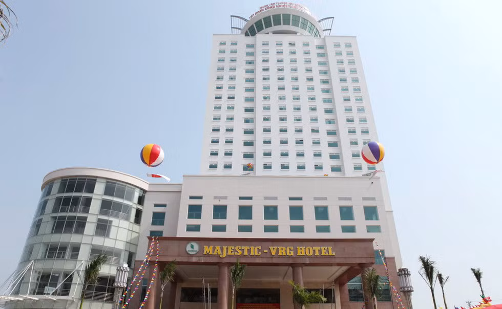 Khách sạn Majestic - VRG do Tập đoàn Cao su đầu tư tại trung tâm TP Móng Cái (Quảng Ninh) - Ảnh: T.H.Q.N