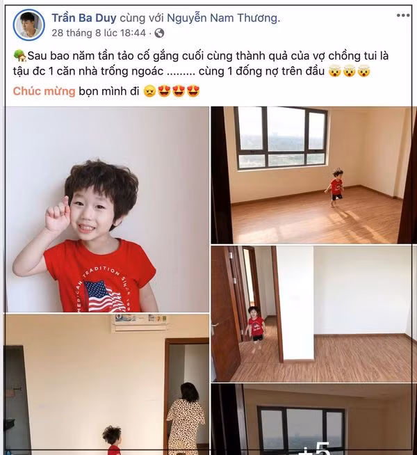 Ba Duy - Nam Thuong tu hao khoe nha moi tau 