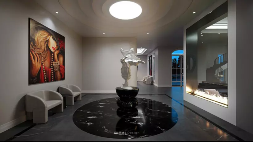 Nội thất xa hoa với nhiều chi tiết bắt mắt, nhiều phòng công năng riêng.