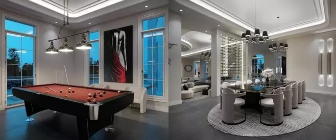 Tầng 1 sẽ là không gian tiếp khách và sinh hoạt chung cho cả gia đình, có thể được sử dụng làm sân khấu để Vân Dung diễn hài cho cả nhà xem. Tầng 2 có 3 phòng ngủ, 1 phòng xem phim, có không gian uống trà và BBQ ngoài trời. Nội thất xa hoa với nhiều chi tiết bắt mắt, nhiều phòng công năng riêng.