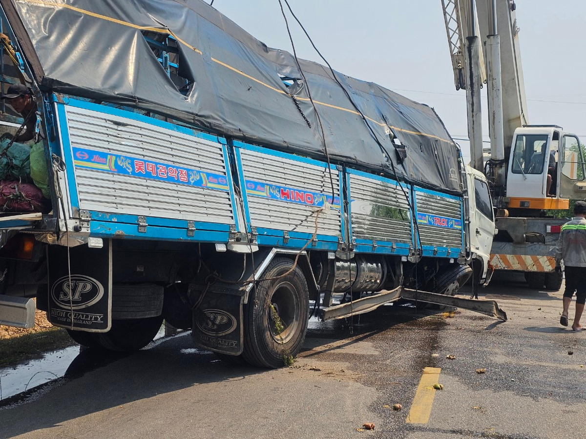 Nguyên nhân ban đầu được xác định là do tài xế xe tải chở hàng nông sản buồn ngủ nên tự gây tai nạn.