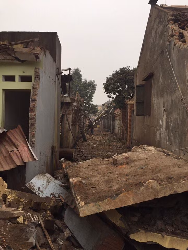 Hiện trường vụ nổ tại Bắc Ninh khiến người ta không khỏi ám ảnh.