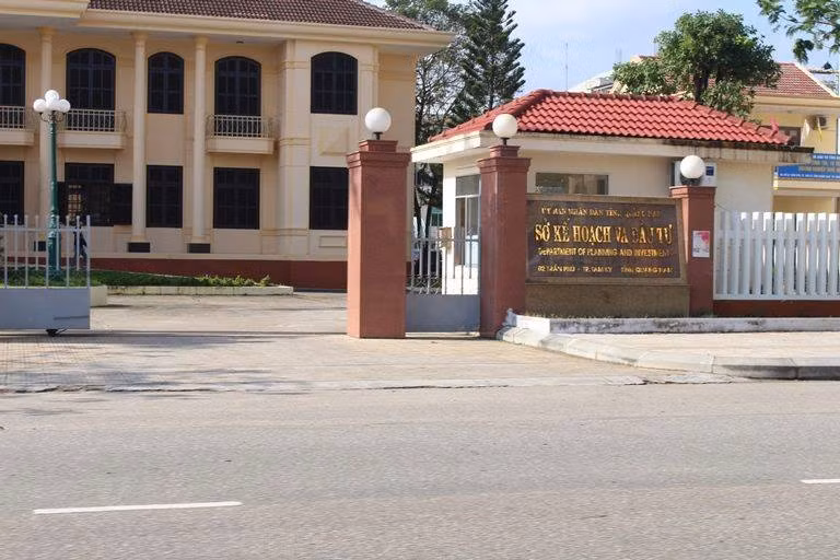 Sở Kế hoạch và Đầu tư Quảng Nam.