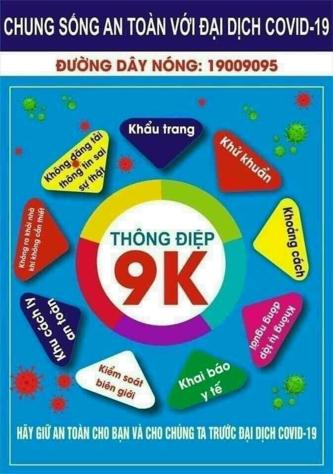 Thông điệp 9K của Bộ Y tế cũng được tỉnh Quảng Ninh tích cực tuyên truyền đến người dân để phòng, chống dịch COVID-19.