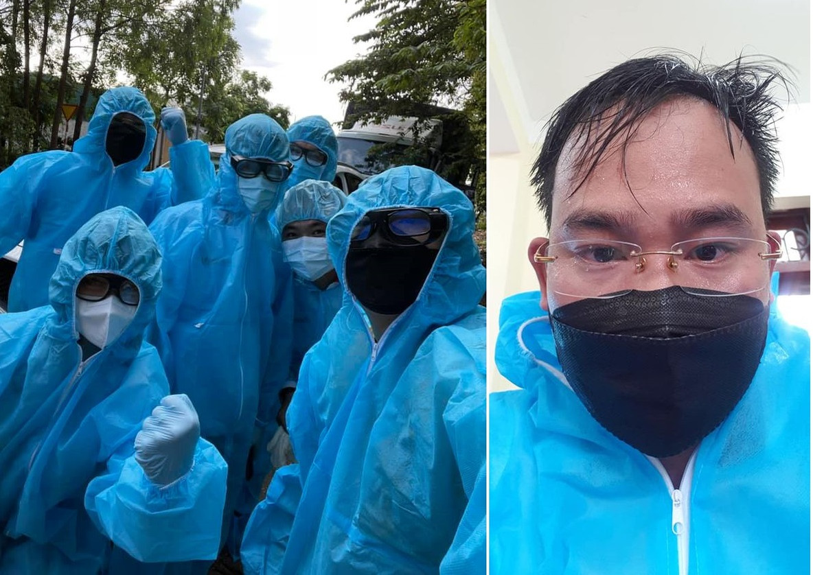  Nhà báo, phóng viên báo tiếp sức Bắc Giang: Trên tuyến đầu chống dịch, không thể thiếu những chiến sĩ thông tin, truyền đi những hình ảnh cảm động về công tác phòng chống dịch COVID-19.