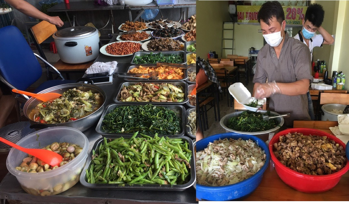  Nấu hàng nghìn suất cơm tặng công nhân mắc kẹt: Nghe về hoàn cảnh khó khăn của nhiều người dân khu vực phong tỏa, đặc biệt là những công nhân ở trọ bị mắc kẹt, anh Nguyễn Văn Tự (sinh năm 1985, xã Nội Hoàng, huyện Yên Dũng) chủ một quán cơm bình dân đã cùng những người hảo tâm đã nấu 1250 suất cơm, tặng những người khó khăn, cần kíp trong khu vực.