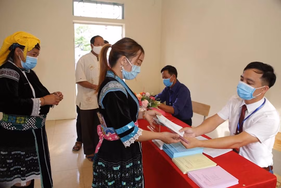 Điểm bỏ phiếu số 7 xã sùng phài, TP Lai Châu.