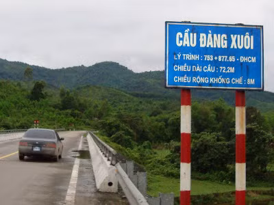 Đã có cầu Đàng Xuôi...