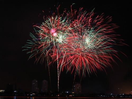 Năm nay, các địa phương không bắn pháo hoa trong dịp Tết; dành thời gian và kinh phí chăm lo Tết cho người nghèo, khó khăn, gia đình chính sách. Ảnh: Nguyễn Đông.
