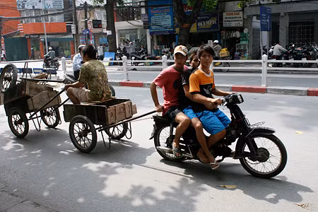 Một công được đôi ba việc... chở người, kéo xe.