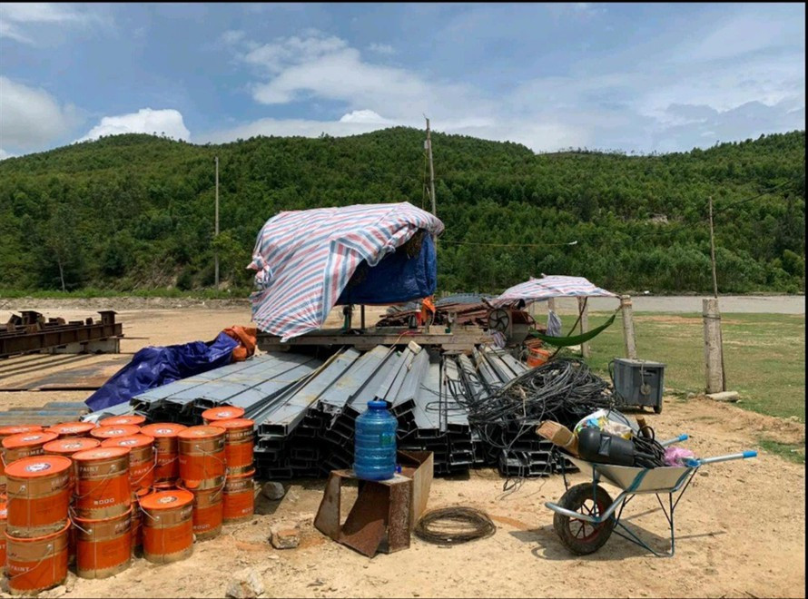 Ngang nhien thi cong nha may bot ca gan mo Dai tuong Vo Nguyen Giap