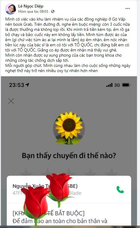 Cam dong voi tai xe khong nhan tien cua bac si “vi co toi voi To quoc”