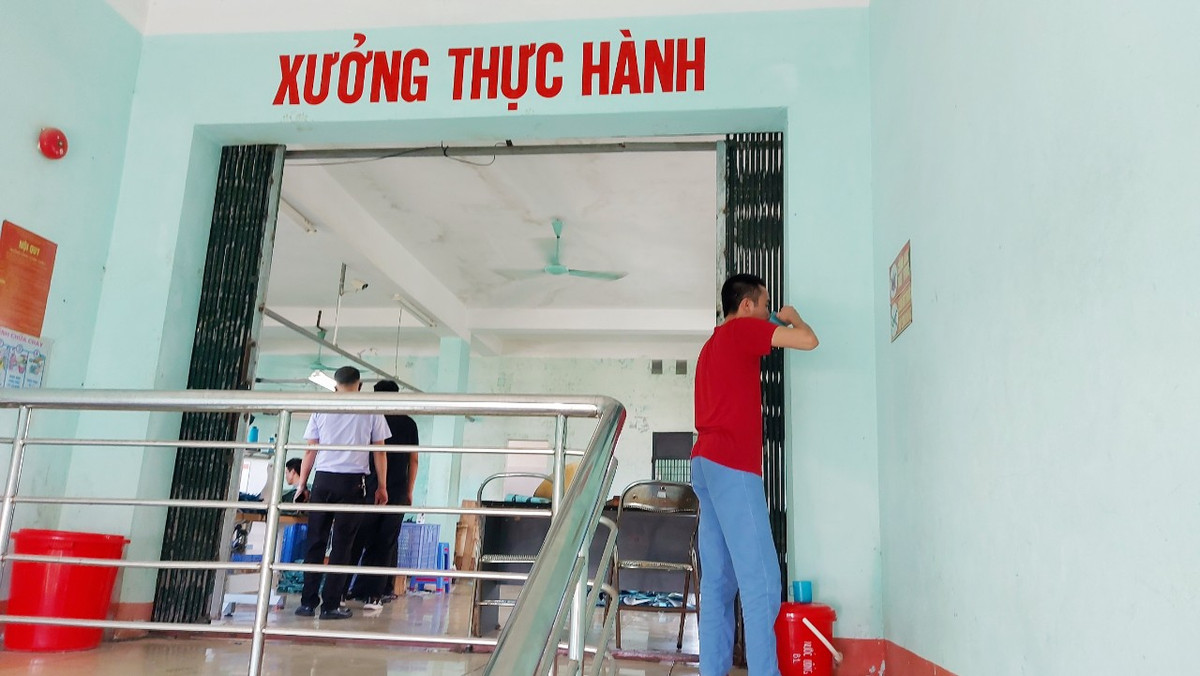Tại cơ sở, ngoài việc cai nghiện ma túy các học viên được đào tạo nghề.