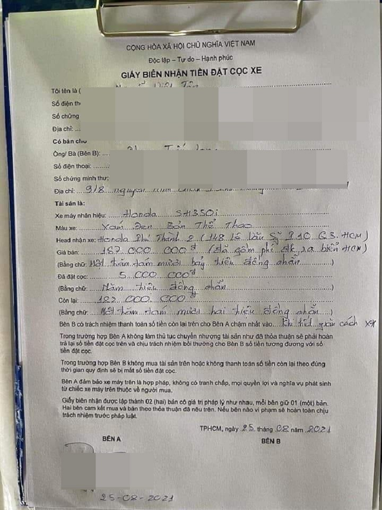 Honda SH350i tai Viet Nam 