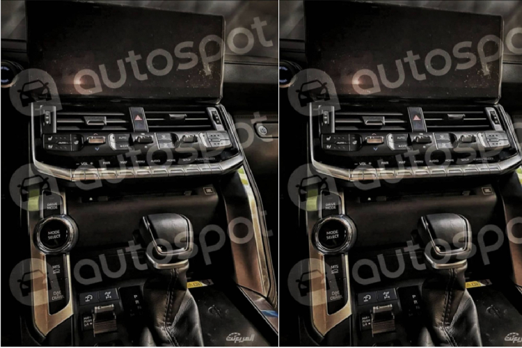 Các nút điều chỉnh chế độ lái vận hành, lựa chọn đa địa hình (Multi-Terrain Select) và chế độ Crawl Control được bố trí riêng sang một bên để thuận tiện thao tác.