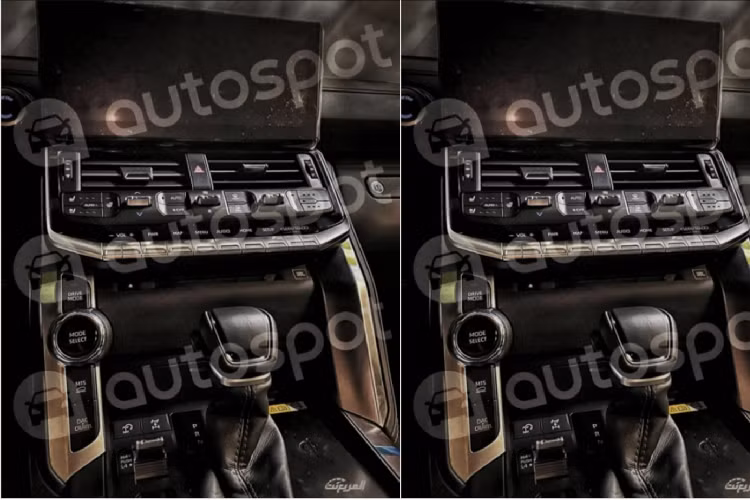 Các nút điều chỉnh chế độ lái vận hành, lựa chọn đa địa hình (Multi-Terrain Select) và chế độ Crawl Control được bố trí riêng sang một bên để thuận tiện thao tác.