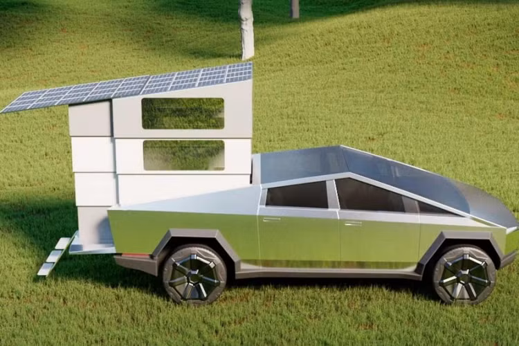 Đó là lý do tại sao ta cần đến nhà di động CyberLandr, một buồng cắm trại xe bán tải có tính đột phá về thiết kế, tính năng, và chất liệu tương ứng với Cybertruck. Không giống những buồng cắm trại xe bán tải truyền thống vốn được lắp đặt ở thùng xe và nhô ra trên cabin, CyberLandr hoàn toàn nằm gọn trong phần thùng xe của Cybertruck khi thu lại; cả cửa hậu và phần nắp che đều có thể được đóng lại trên nó.