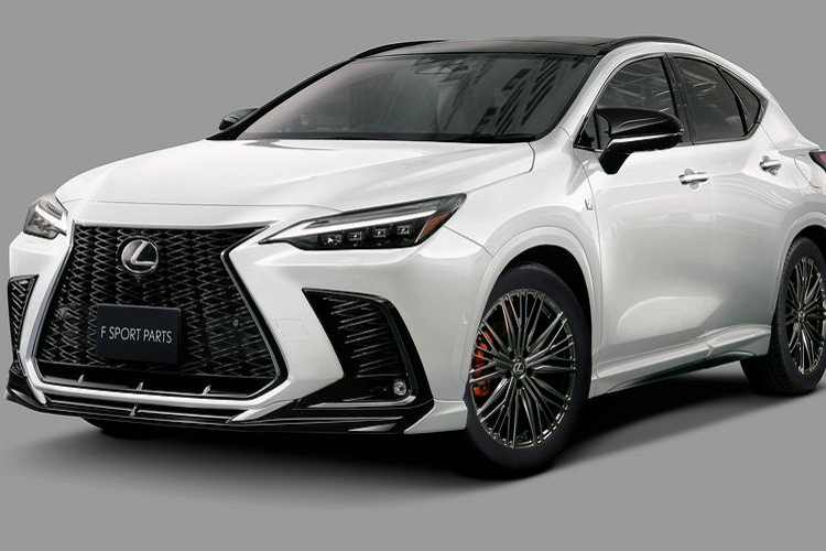 Bodykit TRD cho Lexus NX 2022 cũng bao gồm vỏ gương chiếu hậu mới, ốp bên hông mở rộng, bộ khuếch tán sau ấn tượng và hệ thống ống xả quad thể thao giúp làm rõ thêm vẻ ngoài mạnh mẽ của NX 2022.