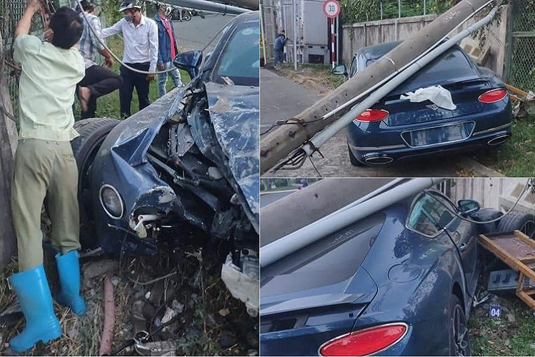 Theo các hiện ảnh hiện trường chụp lại, sau khi tông gãy cột điện, phần đầu xe bên phải bao gồm cả cụm đèn pha đắt giá hư hỏng hoàn toàn, cản trước cũng rời ra, bánh xe và cơ cấu lái bên phải hư hỏng nặng và gãy rời, túi khí trong xe bung toàn bộ. Phần cột điện sau khi gãy cũng đập xuống mui xe gây hư hỏng thêm phần nóc và đuôi.