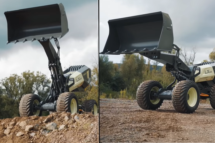 Hơn nữa, các bánh xe còn được tích hợp cảm biến để giữ cân bằng cho cả xe. Trong khi cung cấp lực kéo lớn, chúng cũng cho phép LX03 kiểm soát hướng lực kéo giữa bánh xe và mặt đường, một yếu tố hữu ích khi làm việc trên công trường ngổn ngang.