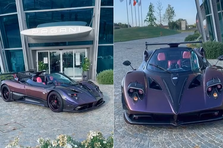 Chiếc Pagani Zonda AY này được phát triển dựa trên Zonda F Roadster nhưng có thêm gói phụ kiện khí động học. Nó được sơn màu tím, đi kèm vành màu đen và thêm chắn bùn bằng sợi carbon khá giống với Pagani Zonda 760LH của tay đua Công thức 1 Lewis Hamilton. Vỏ xe bao quanh đèn pha khá độc đáo, đây là chi tiết giúp siêu xe này phân biệt với những chiếc Pagani Zonda khác.
