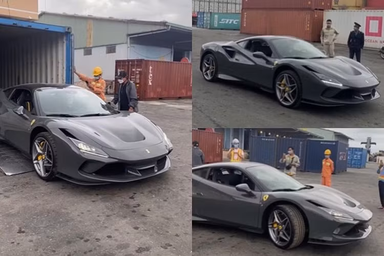 Chiếc Ferrari F8 Tributo màu độc này được đưa về nước bởi một doanh nghiệp tư nhân, cách đây chưa đến 3 tuần, người này từng đăng tải bài viết thông báo về việc đang làm thủ tục đưa siêu xe Ý về Việt Nam