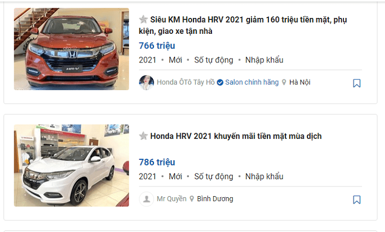 Honda HR-V giam 160 trieu tai dai ly, mong thoat e 
