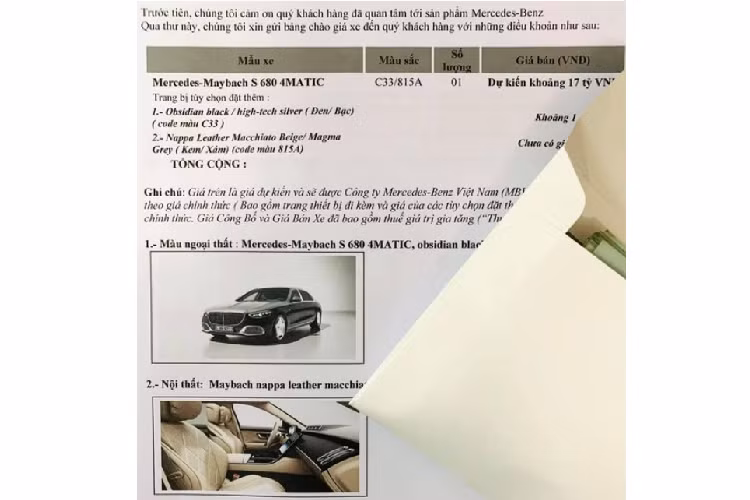 Về diện mạo, giống như những chiếc Mercedes-Maybach S-Class 2021 khác, S 680 cũng sở hữu lưới tản nhiệt thanh dọc độc quyền cùng logo Maybach, hốc hút gió phía trước to bản, nhiều đường viền mạ crome xung quanh xe giúp tăng độ sang trọng của xe, tay nắm cửa ẩn, cửa hít và cửa sổ trời toàn cảnh. Xe được trang bị mâm xe loại 20 inch hình chiếc khiên theo tiêu chuẩn.