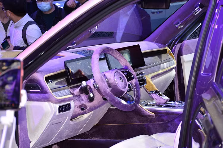 Ngoại hình của Tank 800 hoàn toàn mới sở hữu đầy đủ những yếu tố thiết kế của một chiếc SUV hạng sang, với kiểu dáng cứng cáp, bộ lưới tản nhiệt và cụm đèn pha cỡ lớn. Bên cạnh đó là ngoại thất 2 tông màu tím/vàng mang đến cho chiếc xe một diện mạo sang trọng và cao cấp.