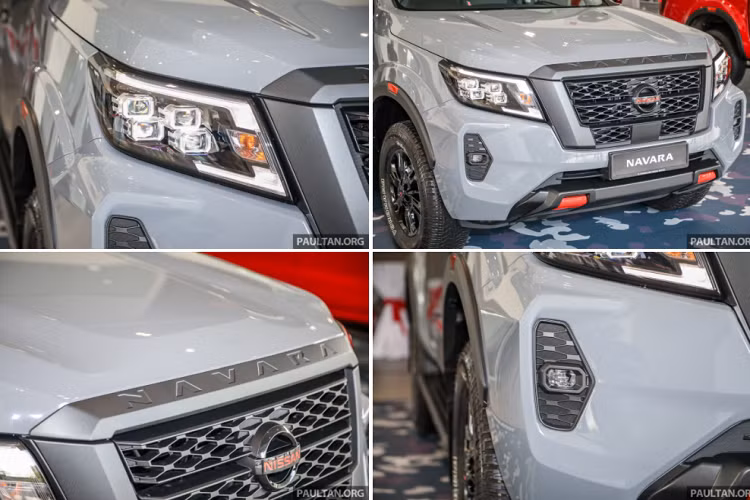 Cản trước cũng được làm lại, tích hợp ốp đèn sương mù, có tấm chắn gầm bên dưới và tời kéo. Nắp capo được thiết kế gân guốc với các đường dập nổi khiến ngoại hình xe trông cứng cáp và cơ bắp hơn. Ngoài ra, xe cũng được cải thiện tính khí động học, giảm tiếng ồn và tiết kiệm nhiên liệu.