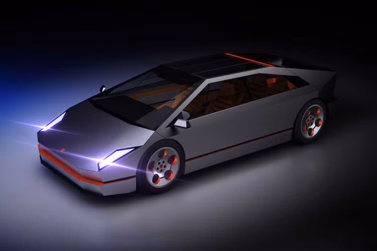 Ngam Tesla Cybercoupe lay cam hung tu ban tai Cybertruck