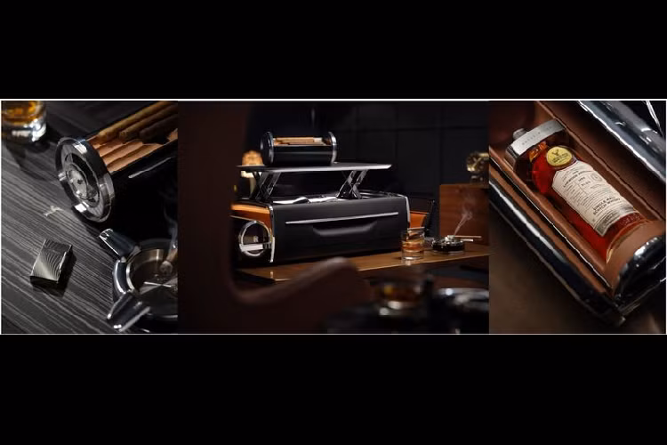  Rolls-Royce Cellarette 2022 mới, là sản phẩm mới nhất, bổ sung vào danh mục bộ sưu tập của hãng. Bao gồm một loạt các phụ kiện dùng để phục vụ cho những buổi tiệc tối (soiree), rương Cellarette được thiết kế dựa theo triết lí di sản của thương hiệu, đó là mang đến cho khách hàng trải nghiệm tiếp khách thanh lịch và tinh tế.