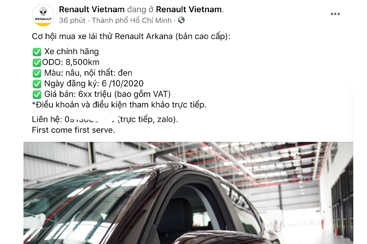 Nhìn chung, tầm giá xe Renault Arkana dưới 700 triệu khá hấp dẫn cho khách hàng muốn trải nghiệm một chiếc crossover phong cách coupe của thương hiệu xe Pháp. Trong khi xe mới có giá từ 919 – 1,019 tỷ đồng, mức khó tiếp cận với nhiều người, đặc biệt là với thương hiệu xe Pháp ít phổ biến tại thị trường Việt Nam.