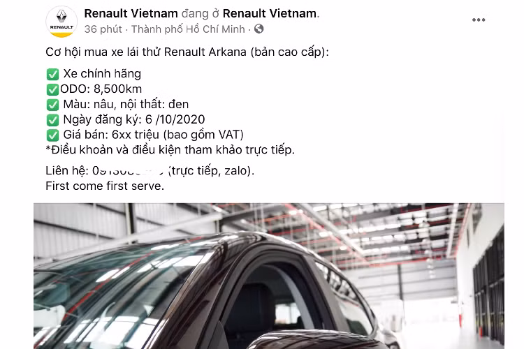 Nhìn chung, tầm giá xe Renault Arkana dưới 700 triệu khá hấp dẫn cho khách hàng muốn trải nghiệm một chiếc crossover phong cách coupe của thương hiệu xe Pháp. Trong khi xe mới có giá từ 919 – 1,019 tỷ đồng, mức khó tiếp cận với nhiều người, đặc biệt là với thương hiệu xe Pháp ít phổ biến tại thị trường Việt Nam.