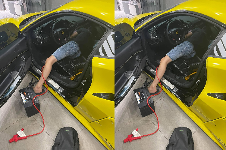 Câu chuyện hết bình ắc-quy cũng là nỗi ám ảnh của hàng nghìn người sử dụng ôtô và xe máy khi để xe dưới hầm hay các bãi gửi xe. Trường hợp của Ferrari 488 GTB phức tạp hơn vì cần tìm thợ tay nghề cao để đảm bảo trong việc thay mới bình ắc-quy cho xe. Ngoài chiếc siêu xe Ferrari 488 GTB, người này còn sở hữu một chiếc xe Porsche 718 Boxster vài chiếc xe máy cũng như môtô hay mới nhất là SUV hạng sang Mercedes-AMG G63 màu xanh rêu cùng gói độ Brabus khá ấn tượng.