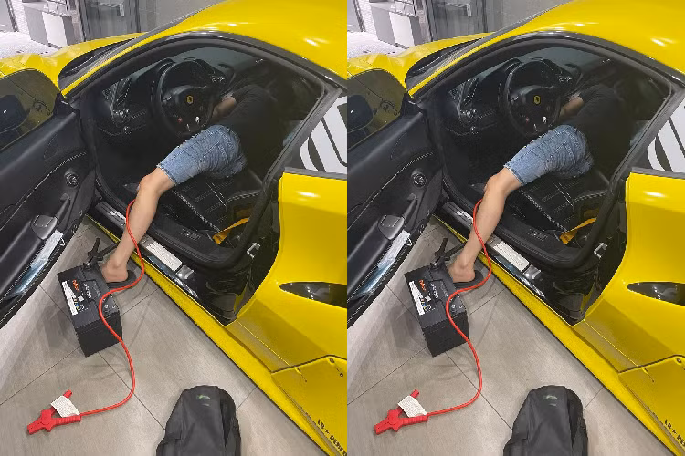 Câu chuyện hết bình ắc-quy cũng là nỗi ám ảnh của hàng nghìn người sử dụng ôtô và xe máy khi để xe dưới hầm hay các bãi gửi xe. Trường hợp của Ferrari 488 GTB phức tạp hơn vì cần tìm thợ tay nghề cao để đảm bảo trong việc thay mới bình ắc-quy cho xe. Ngoài chiếc siêu xe Ferrari 488 GTB, người này còn sở hữu một chiếc xe Porsche 718 Boxster vài chiếc xe máy cũng như môtô hay mới nhất là SUV hạng sang Mercedes-AMG G63 màu xanh rêu cùng gói độ Brabus khá ấn tượng.