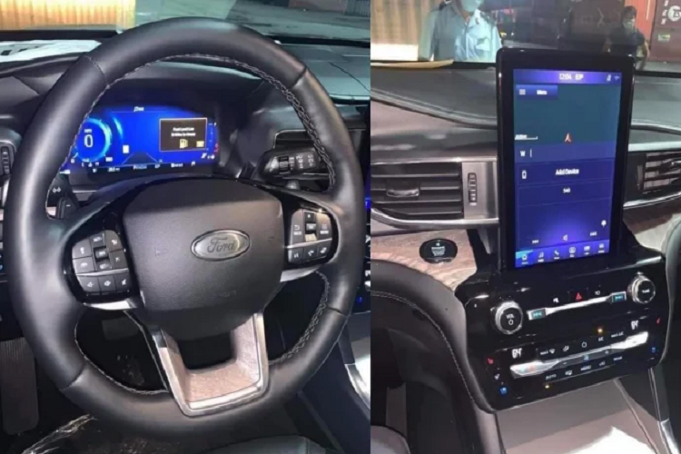 Về nội thất phiên bản cao cấp của Ford Explorer thế hệ mới sở hữu cabin hiện đại, nổi bật với màn hình cảm ứng 10,1 inch đặt dọc và cụm đồng hồ hỗ trợ lái kỹ thuật số 12,3 inch hiển thị 3D thay cho loại Analog ở các thế hệ trước.