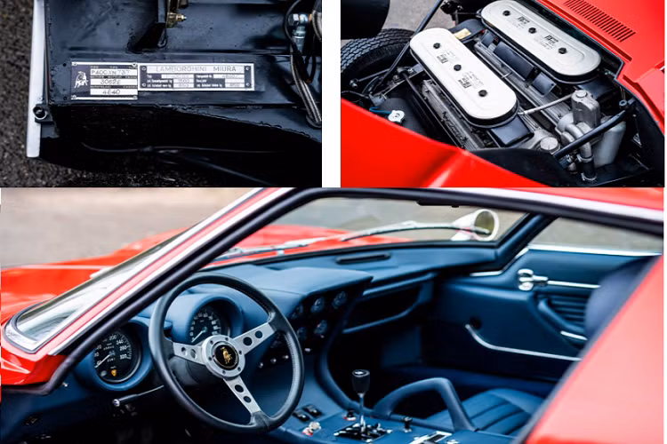 Về chiếc Lamborghini Miura SV, đây là một trong số 150 chiếc được sản xuất. Sau khi được bán về chủ nhân đầu tiên, nó đã từng được “độ” lại giống với phiên bản Jota hiếm hơn trước khi được Polo Storico phục chế lại trong thời gian gần đây. Qua buổi đấu giá, chiếc Miura SV này thu về số tiền 2,4 triệu Euro (khoảng 67 tỷ Đồng). Đây vẫn chưa phải là chiếc Miura SV đắt giá nhất khi trước đây đã từng có một chiếc Miura SV Speciale được bán với giá lên đến 3.71 triệu Euro (khoảng 103 tỷ Đồng).